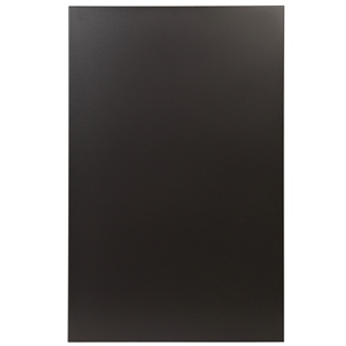 Plaque de protection sol en acier pour poêle 80x100cm noir mat
