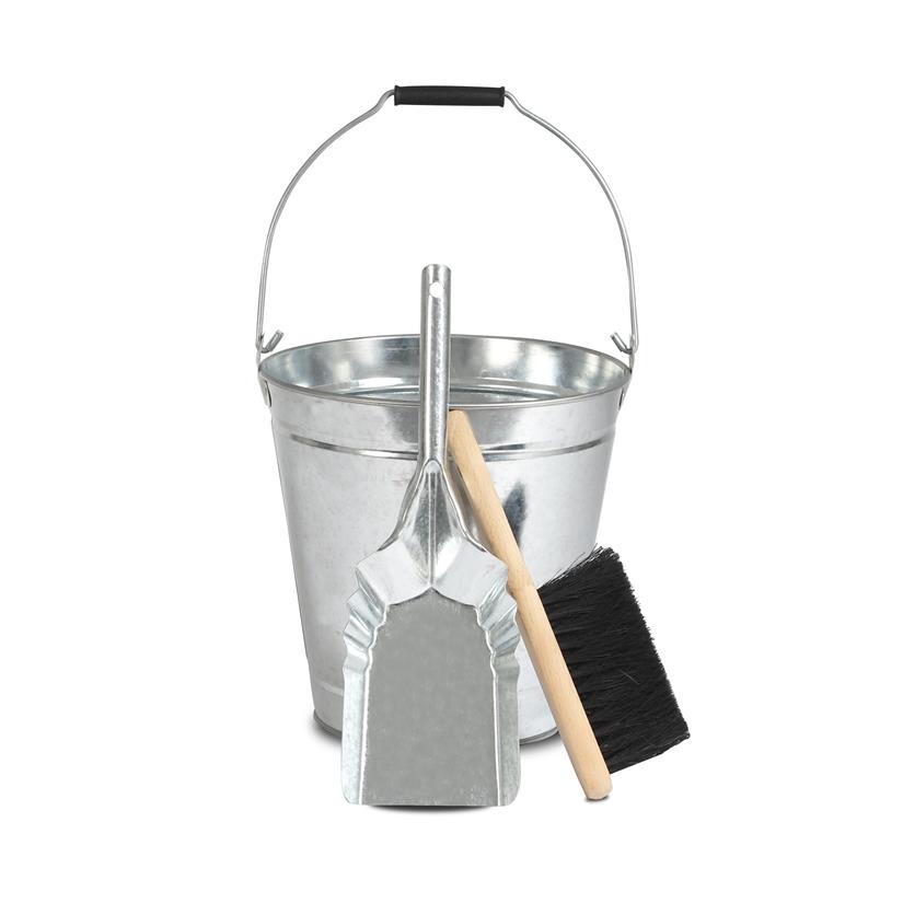 Maintenance Bucket + Scoop + Broom Set Galvanized Steel - ACC316G | LE ...