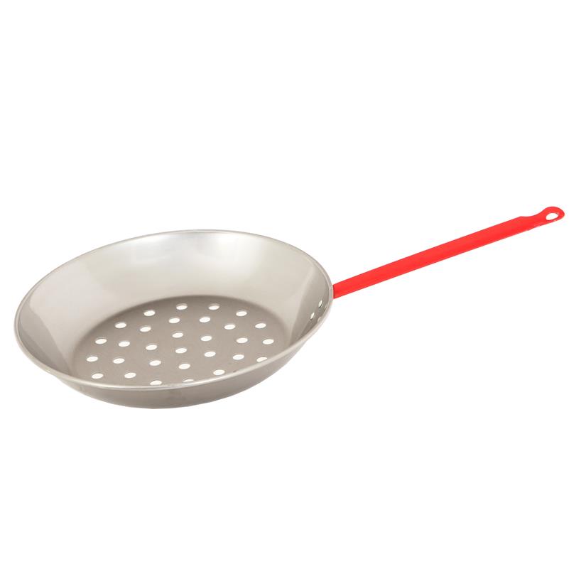 Poêle à Marrons NMC 28 Cm – Longue Queue, Compatible Tous Feux Sauf Induction
